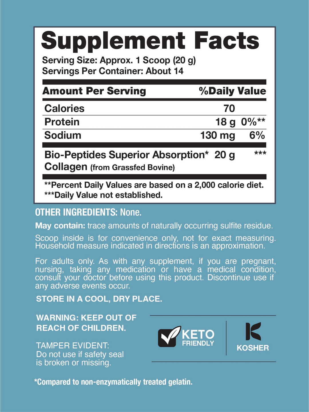 NeoCell Collagen Bio-Peptides Powder | 10oz | Super Hair, Skin, and Nails | Superior Absorption | Grassfed Protein Supplement | Advanced with 18 Essential Amino Acids