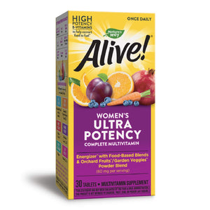 Nature's Way Natures Way Alive! Womens Ultra Potency Complete Multivitamin, High Potency B-Vitamins, 30 Tablets, 30 Count