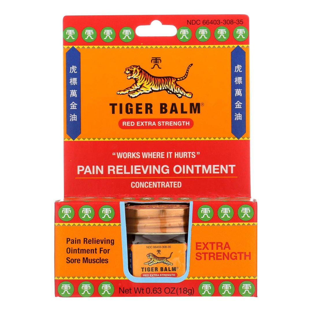 Plum Flower TIGER BALM Tiger Balm Red X-tra Strength 0.63 OZ by MayWay