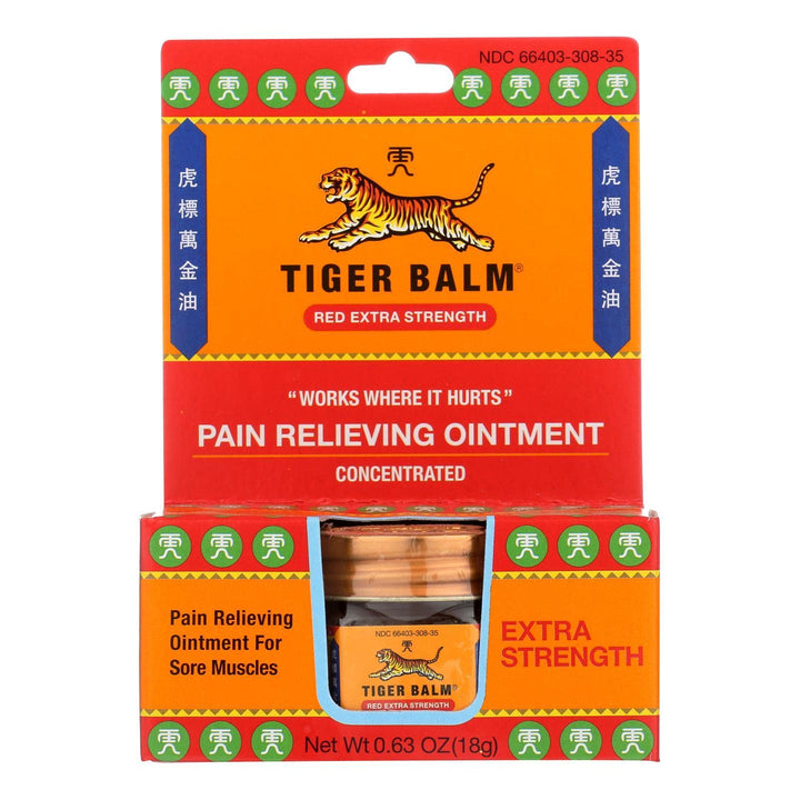 Plum Flower TIGER BALM Tiger Balm Red X-tra Strength 0.63 OZ by MayWay