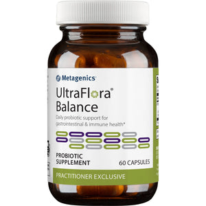 Metagenics UltraFlora Balance - Daily Probiotic for Immune Support and Digestive Health, Designed to Support a Healthy Intestinal Environment - 60 Count - The Oasis of Health