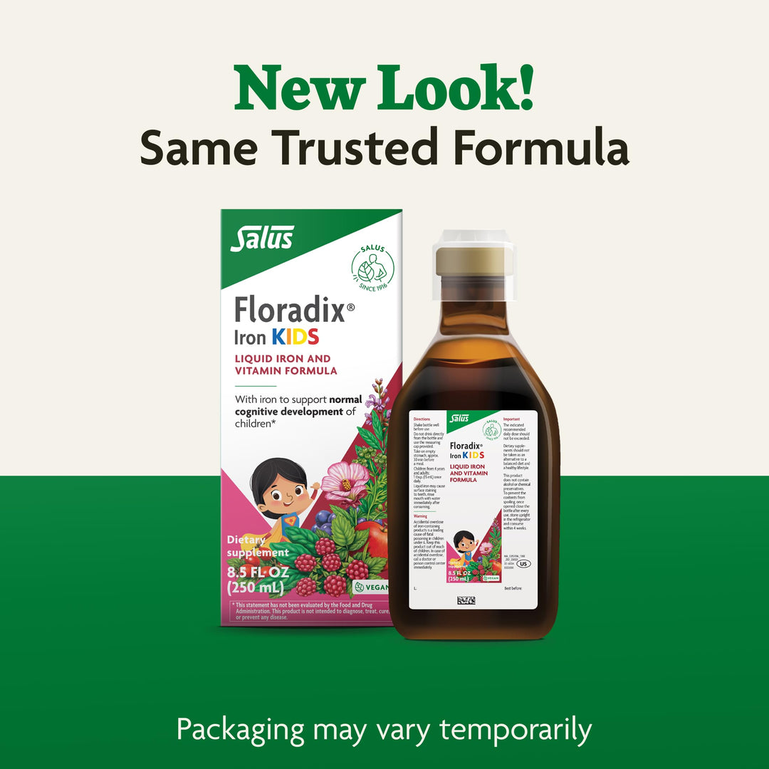 Salus Floradix Iron Kids - Liquid Iron &amp; Vitamin Formula - Children&