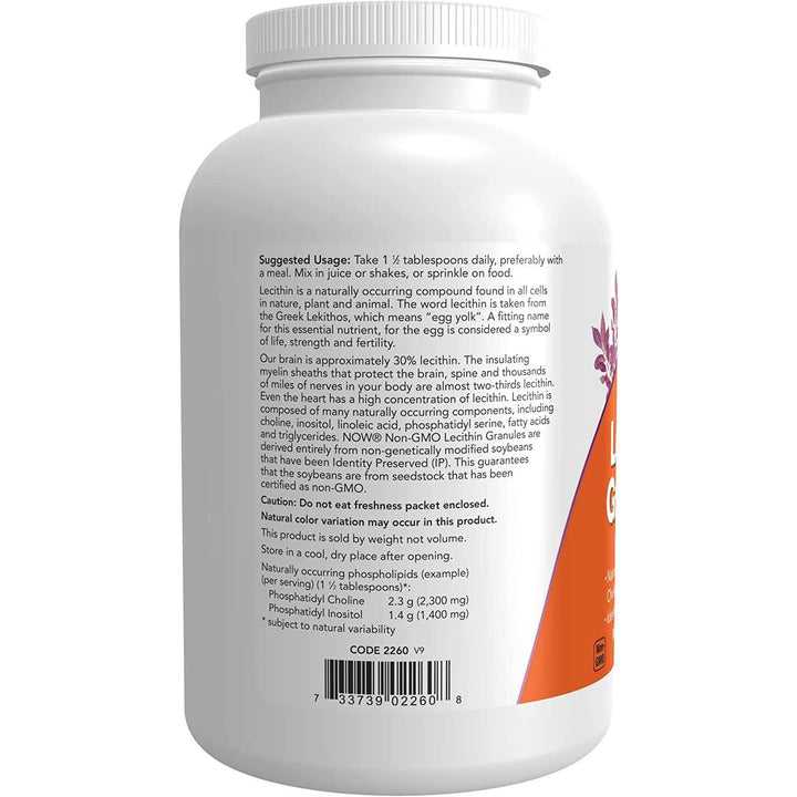 Now Foods Lecithin Granules 1 Pound - 2260  2 Pack
