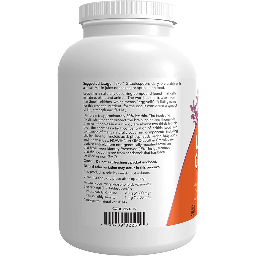 Now Foods Lecithin Granules 1 Pound - 2260  2 Pack