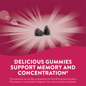 Nature's Way Brain Fuel, Supports Memory and Concentration*, Clinically Studied Cognigrape?, 60 Gummies, Grape Flavored - The Oasis of Health