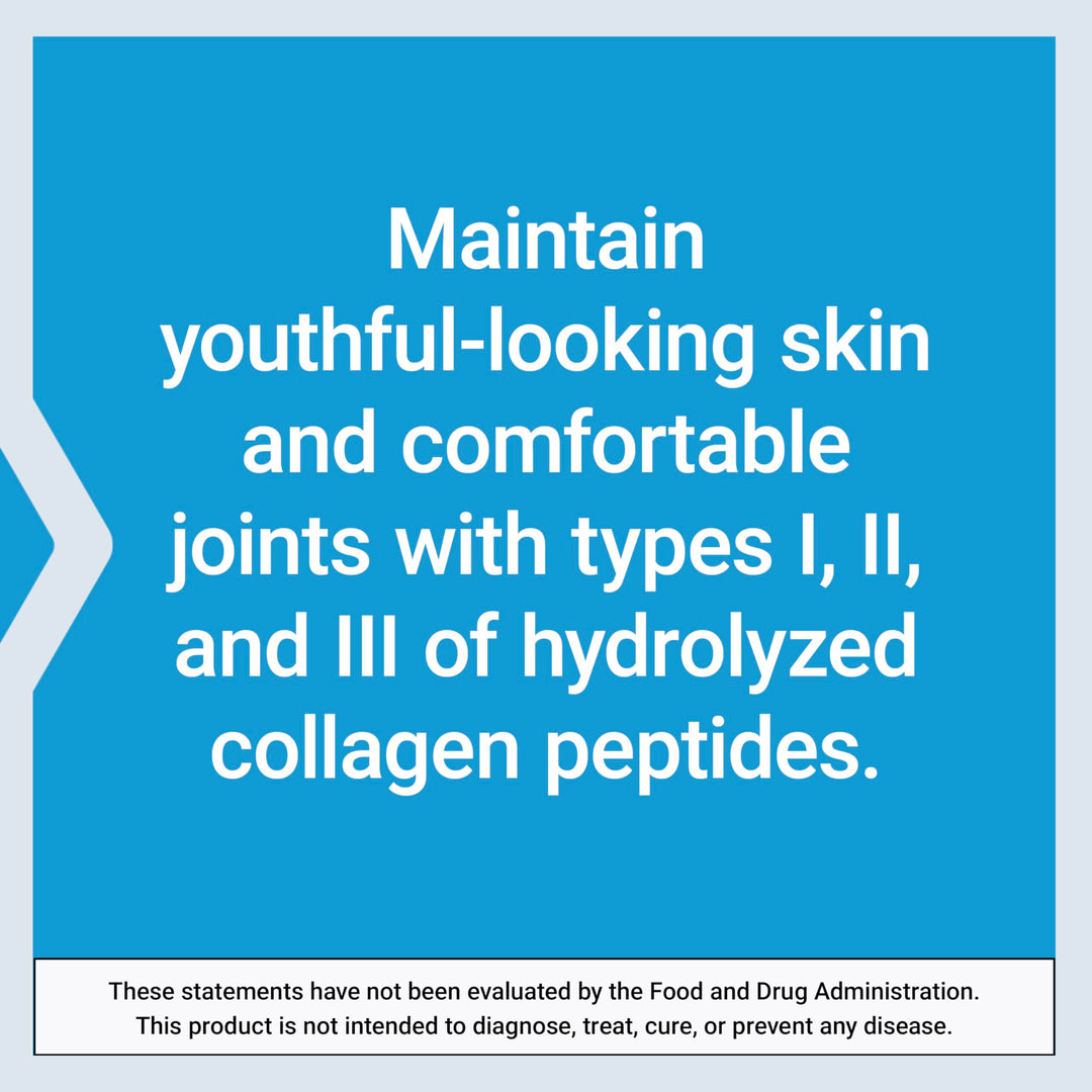 Life Extension Collagen Peptides for Skin &amp; Joints, Collagen Types I, II &amp; III in an Easy-Mix Powder, Gluten Free, Non-GMO, net Weight 343 Grams