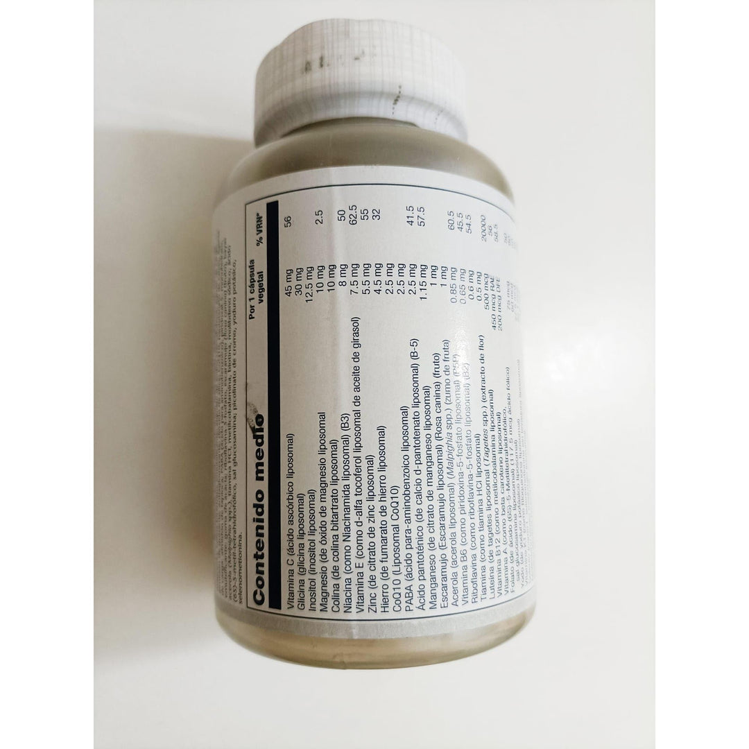 SOLARAY Liposomal Multivitamin for Men &amp; Women, High Potency, Enhanced Absorption Vitamin C, Vitamin D, Biotin, Methyl B-12, Odor Neutral &amp; Gentle Digestion, 30 Servings, 60 VegCaps