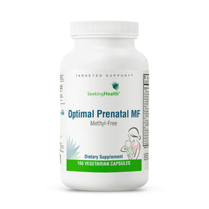 Seeking Health Optimal Prenatal Methyl-Free, Non-Methylated Folate and B12, Pregnancy Support, B6 and Ginger for Digestive Comfort, Supports Healthy Fetal Development, Vegetarian (180 Capsules) - The Oasis of Health