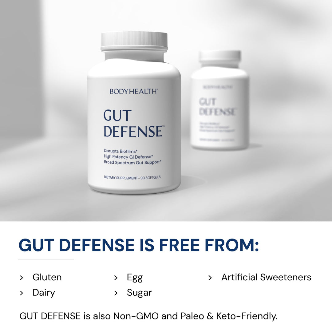 BodyHealth Gut Defense with PerfectAmino, Gut Health Support for Women and Men, GI Support Supplement - 90 Softgels