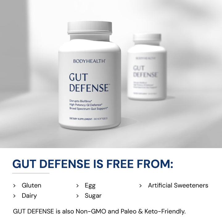 BodyHealth Gut Defense with PerfectAmino, Gut Health Support for Women and Men, GI Support Supplement - 90 Softgels