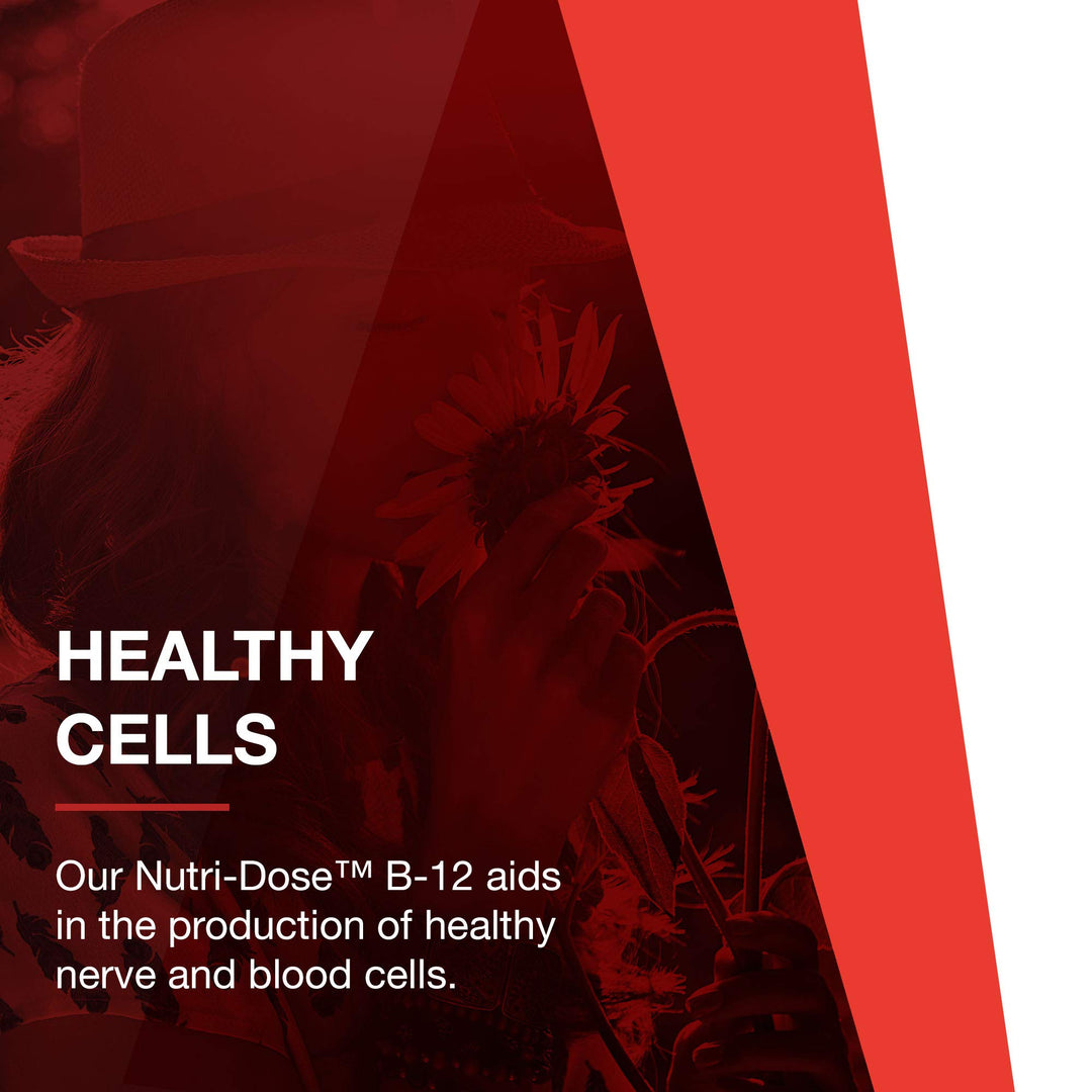 PROTOCOL FOR LIFE BALANCE Nutri-Dose B-12 10,000mcg - Liquid Vitamin B-12 - for Energy, Nerve Health &amp; Metabolism Support* - with Folate &amp; Biotin - Convenient Vials - High Potency B-12-12