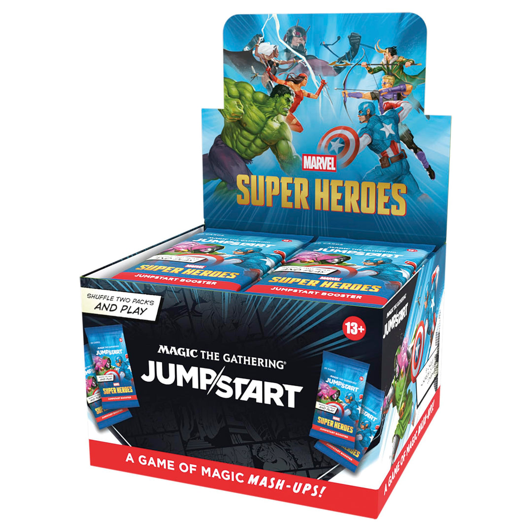 Magic: The Gathering | Marvel Super Heroes Jumpstart Booster Box | 24 Packs | 2-Player Card Game