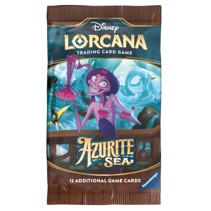 Ravensburger Disney Lorcana TCG: Azurite Sea Assorted Single Booster Pack (12 Cards) | Collectible Trading Cards | Ideal for Disney Fans &amp; TCG Players | Suitable for Ages 8+