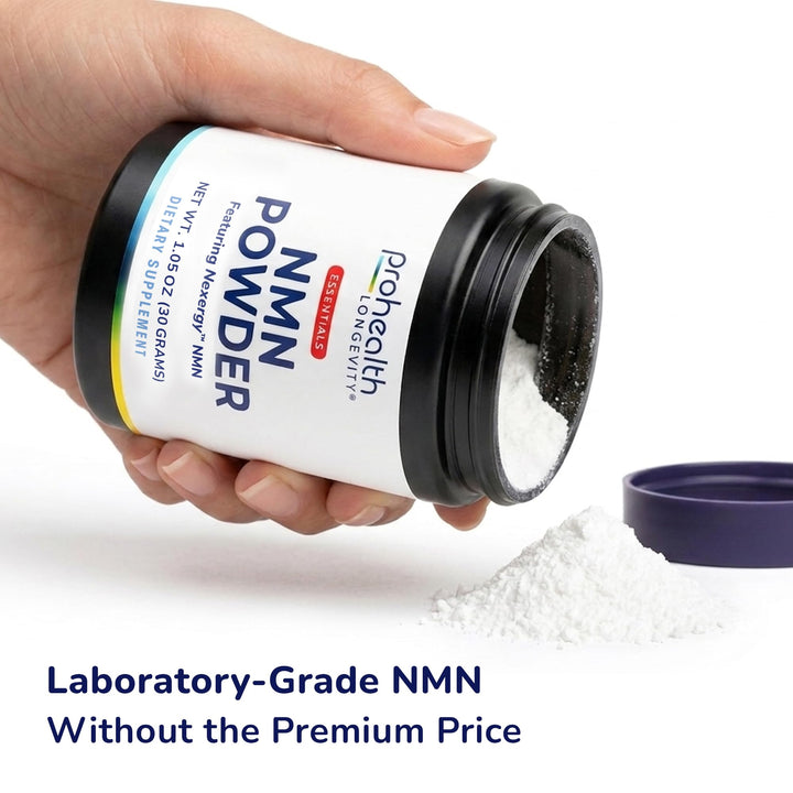 ProHealth Longevity Essentials NMN Powder (30 Grams) - Featuring Nexergy NMN Powder Supplement, NAD+ Precursor, Dietary Supplement, Cellular Health, Metabolism Support