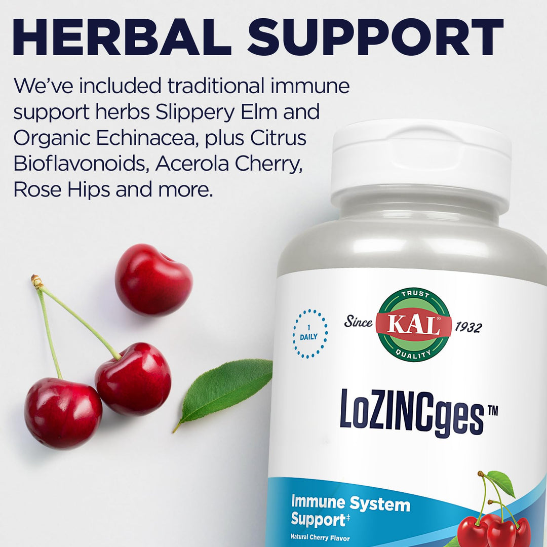 Kal 13 Mg Lozincges Cherry, 75 Count