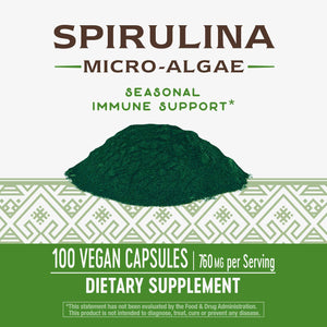 Nature's Way Spirulina Micro-Algae, 760 mg per serving - The Oasis of Health