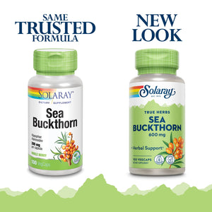 SOLARAY Sea Buckthorn Berry, Veg Cap (Btl-Plastic) 600mg | 100ct  13799 - The Oasis of Health
