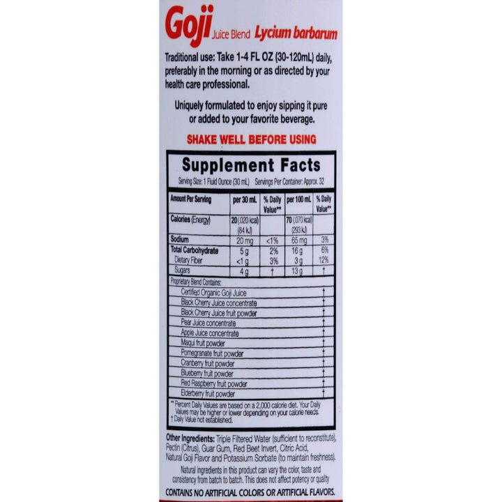 Dynamic Health Goji Berry Juice Blend -- 32 Fl Oz