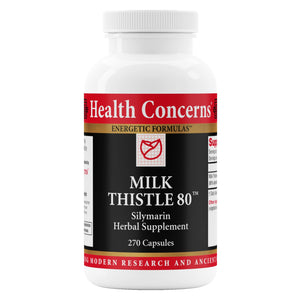 Health Concerns Milk Thistle 80 - Liver Health Supplement for Men & Women - 90 Capsules