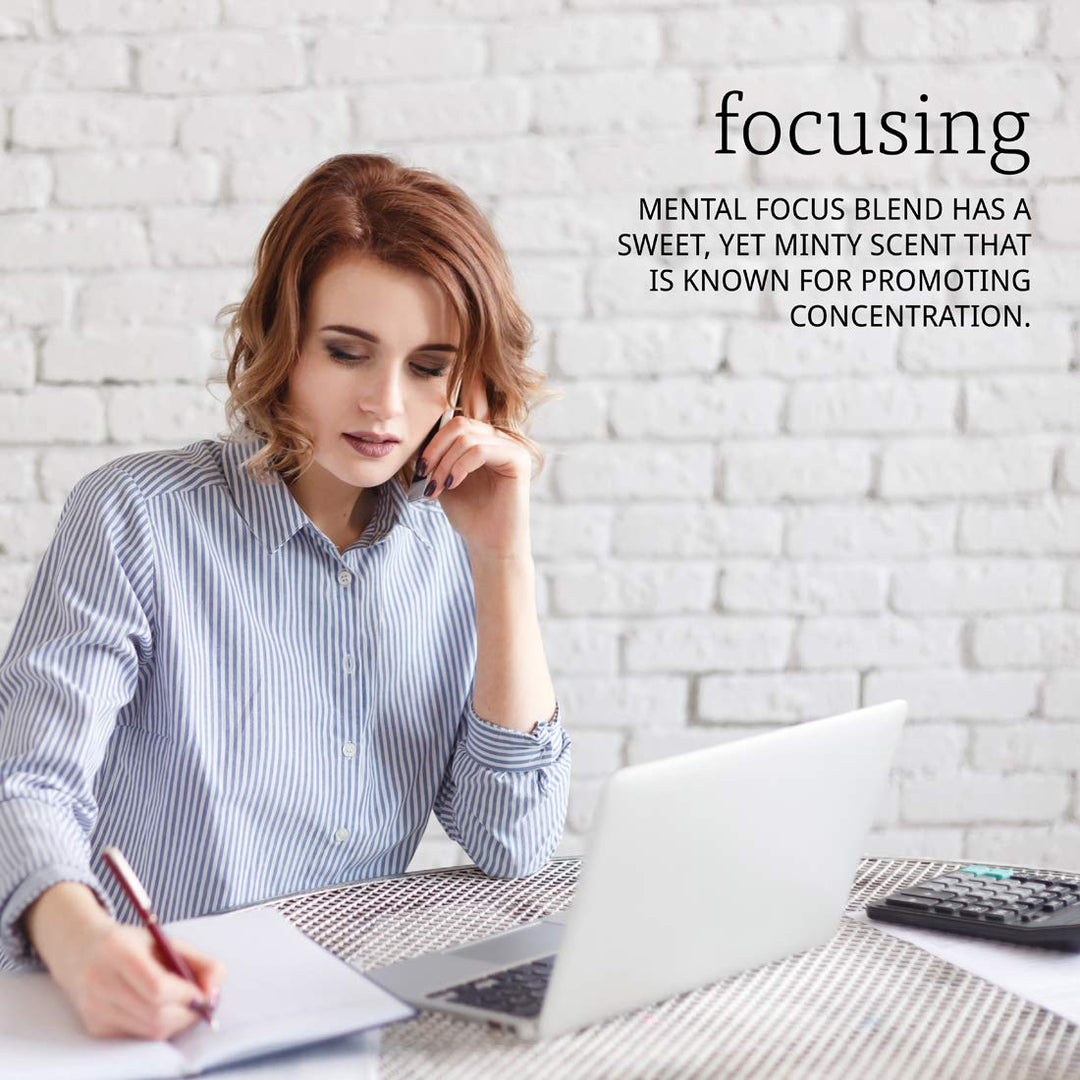 Mental focus oil blend , 1 Fluid Ounce (Pack of 2)