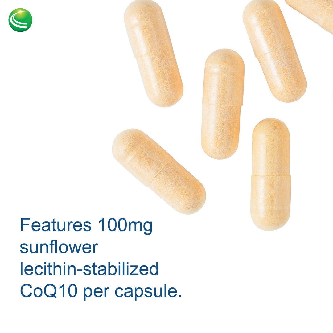 Nutra BioGenesis Ultra CoQ10 - Coenzyme Q10 to Support Heart and Brain Health - Gluten Free, Vegan, Non-GMO - 60 Capsules