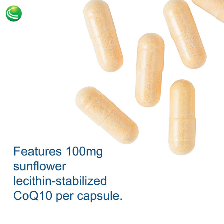 Nutra BioGenesis Ultra CoQ10 - Coenzyme Q10 to Support Heart and Brain Health - Gluten Free, Vegan, Non-GMO - 60 Capsules