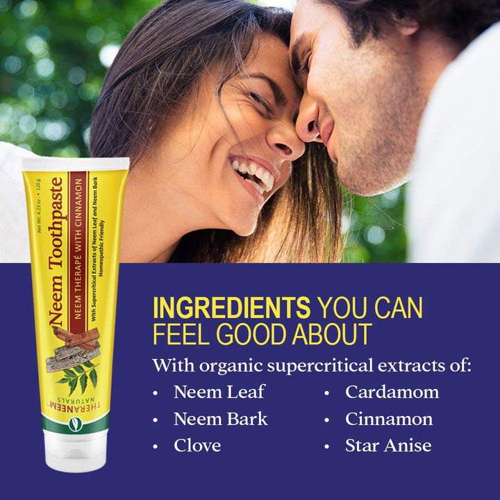 TheraNeem Cinnamon Toothpaste Organix South 4.23 oz Paste