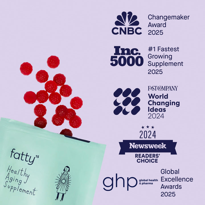Fatty15 C15:0 Pentadecanoic Acid Gummies for Kids - 60 Vegan Gummies - 3X Cellular Benefits of Omega 3 Fish Oil - Longevity, Metabolic, Wellness &amp; Liver Support - Gluten Free and Sugar Free