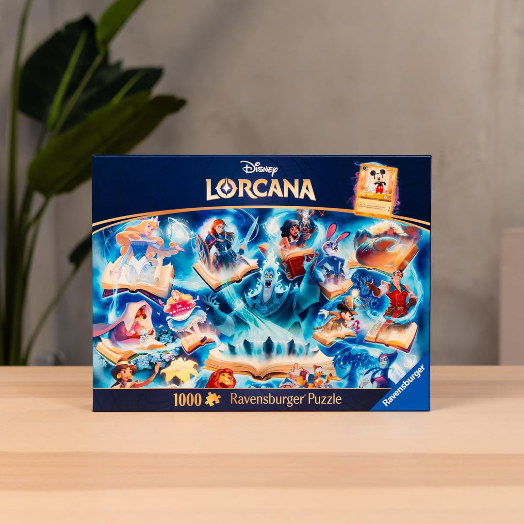 Ravensburger Disney Lorcana - Glimmers of The Realm: Sapphire 1000 Piece Jigsaw Puzzle | Premium Quality Made in Europe | FSC Certified Materials