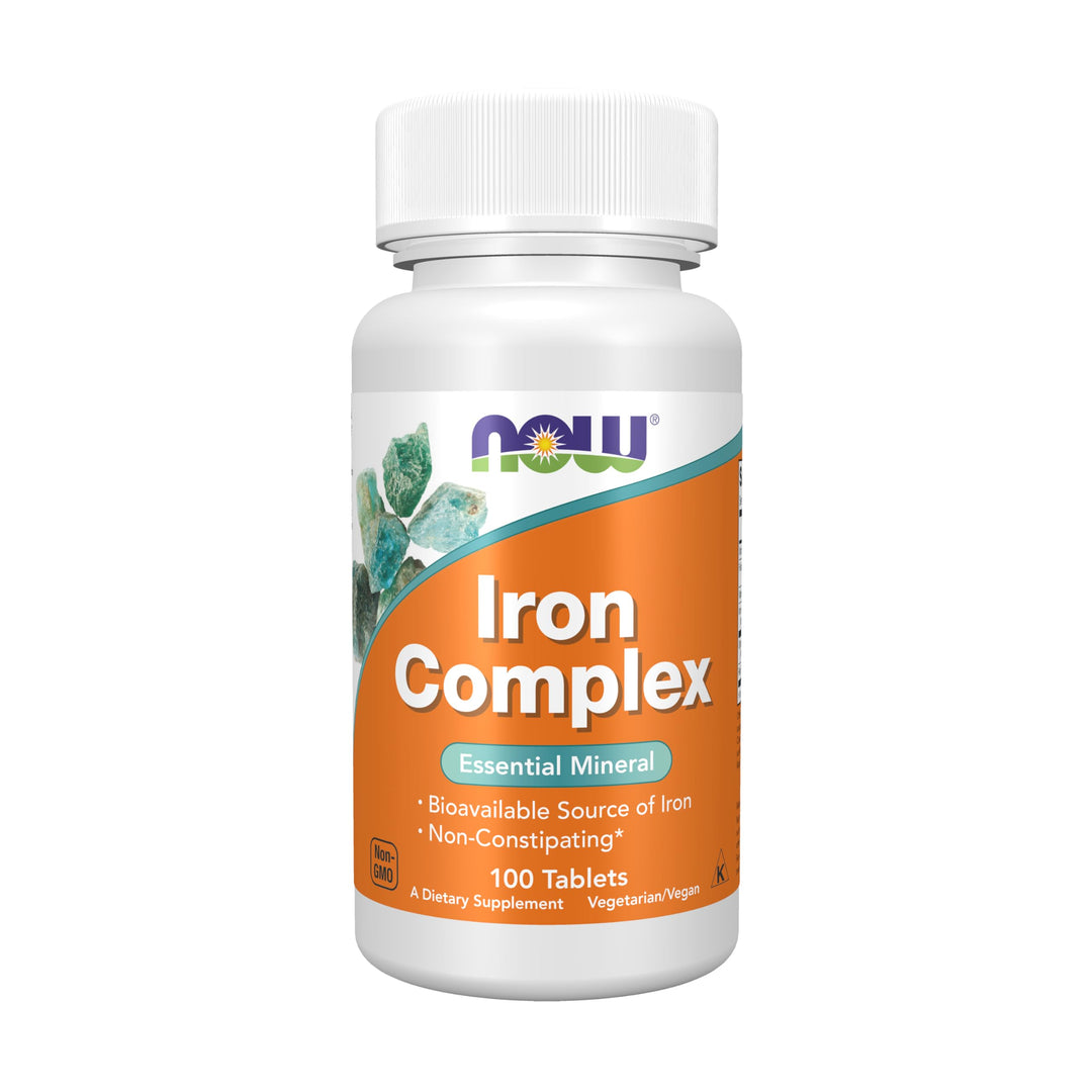Now Foods Iron Complex Vegetarian 100 Tablets - 1440 - 6 Pack