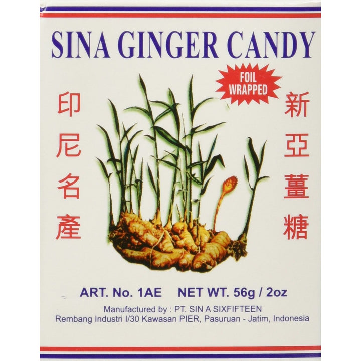 Plum Flower 2 x 2oz Sina Ginger Candy Make Easy Ginger Tea by MayWay