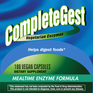 Nature�s Way CompleteGest Vegan Enzymes, 180 Capsules - The Oasis of Health