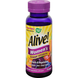 Nature's Way Alive!a Womenas Premium Gummy Multivitamin, Fruit and Veggie Blend, 75 Gummies - The Oasis of Health