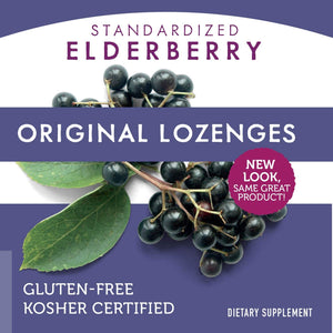 Nature's Way Original Sambucus Elderberry Lozenges with Vitamin C, Gluten Free, Vegan, 30 Count (Packaging May Vary) - The Oasis of Health