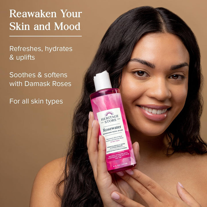 Heritage Store Rosewater 4 oz (Multi-Pack)