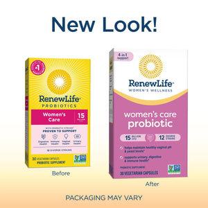 Renew Life Probiotics for Women, 15 Billion CFU Guaranteed, Probiotic Supplement for Digestive, Vaginal & Immune Health, Shelf Stable, Soy, Dairy & Gluten Free, 30 Capsules - The Oasis of Health