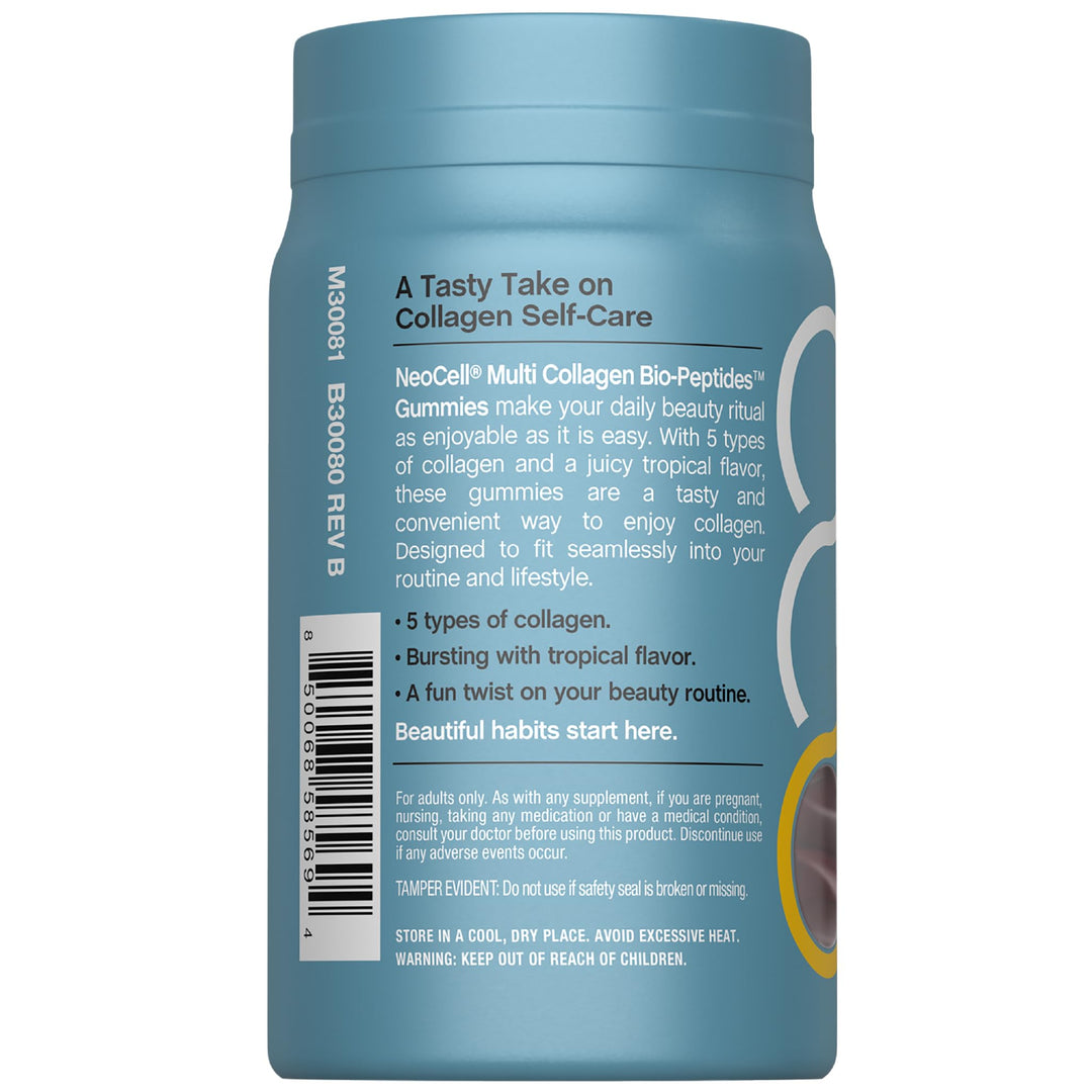 NeoCell Multi Collagen Bio-Peptides Gummies | 60 ct | Tropical Flavor