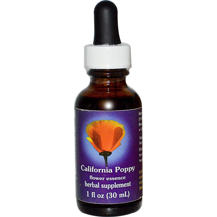 California Poppy Dropper Flower Essence Services 1 oz Liquid