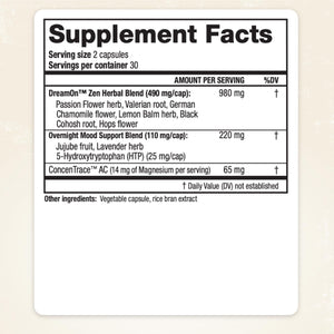 Ridgecrest Herbals DreamOn Zen 60 Vcaps - RG0013 - The Oasis of Health