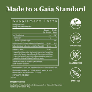 Gaia Herbs Reflux Relief -  - 45 Chewable Tablets (45-Day Supply) - The Oasis of Health