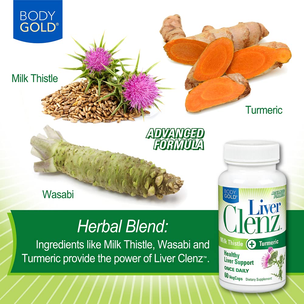 Body Gold, Liver Clenz, 60 Count