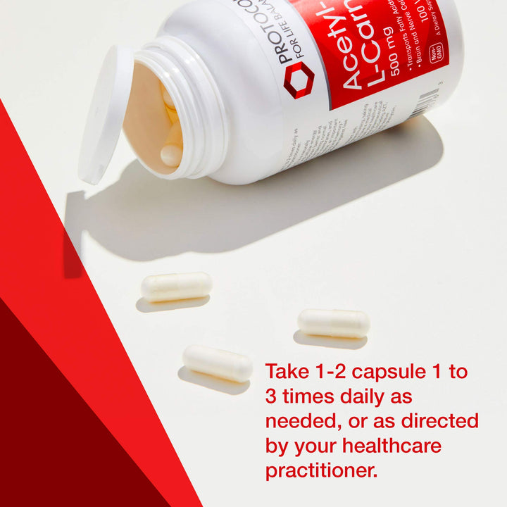Firebrick Protocol For Life Balance Acetyl-L-Carnitine 500 Mg 100 Vcaps - P0076