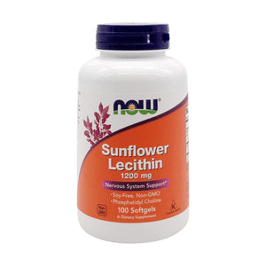 Now Foods Sunflower Lecithin 1200 mg Soy-Free 100 Sofgels - 2311