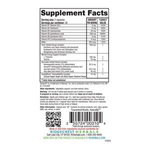 Ridgecrest Adrenal Fatigue Fighter 60 Vcaps - RG0029 - The Oasis of Health