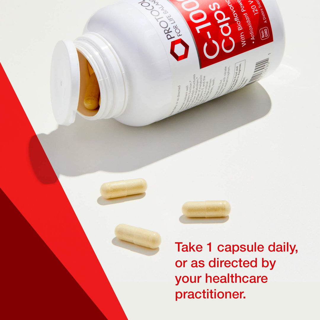 Firebrick Protocol for Life Balance C-1000 Caps with Bioflavonoids &amp; Rutin 120 VCaps - P0690