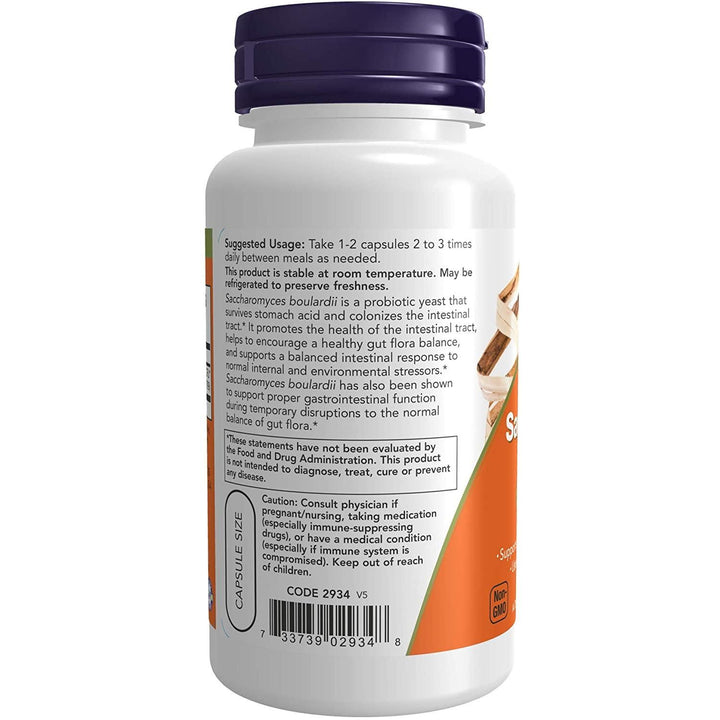 Now Foods Saccharomyces Boulardii 60 Vcaps - 2934 - 2 Pack