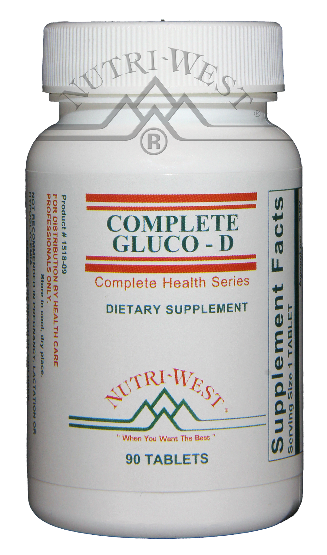 Nutri-West - Complete Gluco-D - 90 Tablets - The Oasis of Health