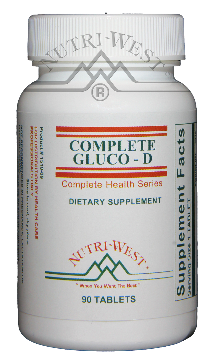Nutri-West - Complete Gluco-D - 90 Tablets - The Oasis of Health