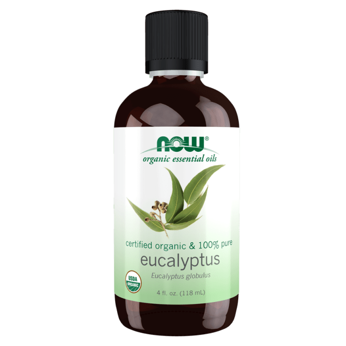 Now Essential Organic Oils Eucalyptus Globulus Oil 4oz - 7413