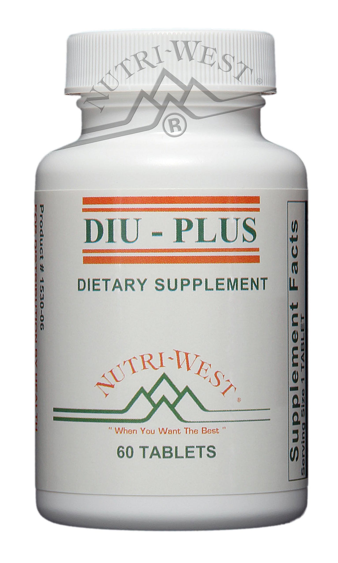 Nutri-West - DIU Plus - 60 Tablets - The Oasis of Health